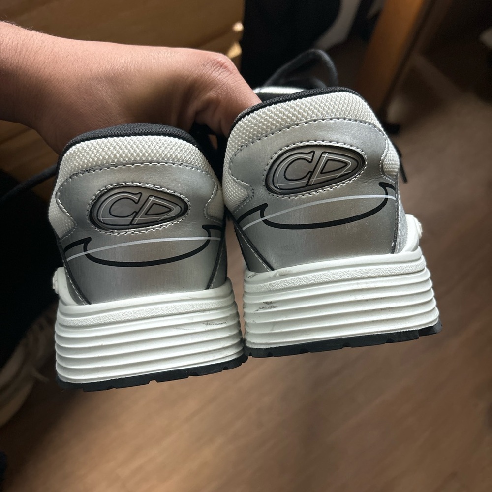 Dior Silver and Black Sneakers - Picture 3 of 5